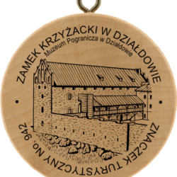 Znaczek turystyczny No 942 – ZAMEK KRZYŻACKI W DZIAŁDOWIE